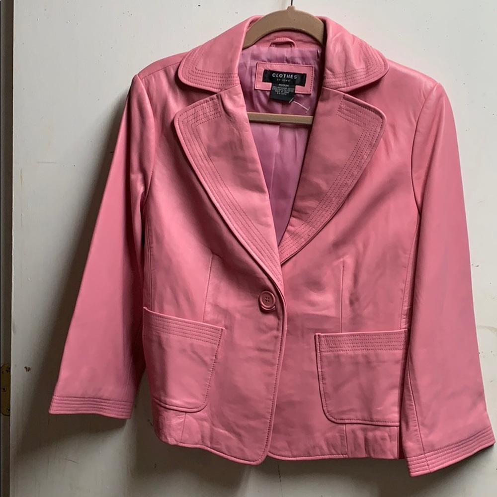 Pink Leather Jacket